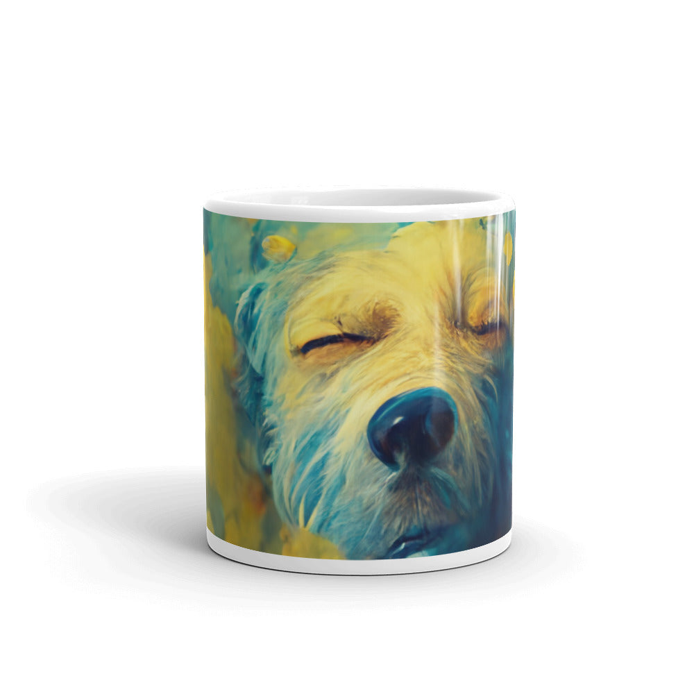 White glossy mug - A Dog's Dream #1