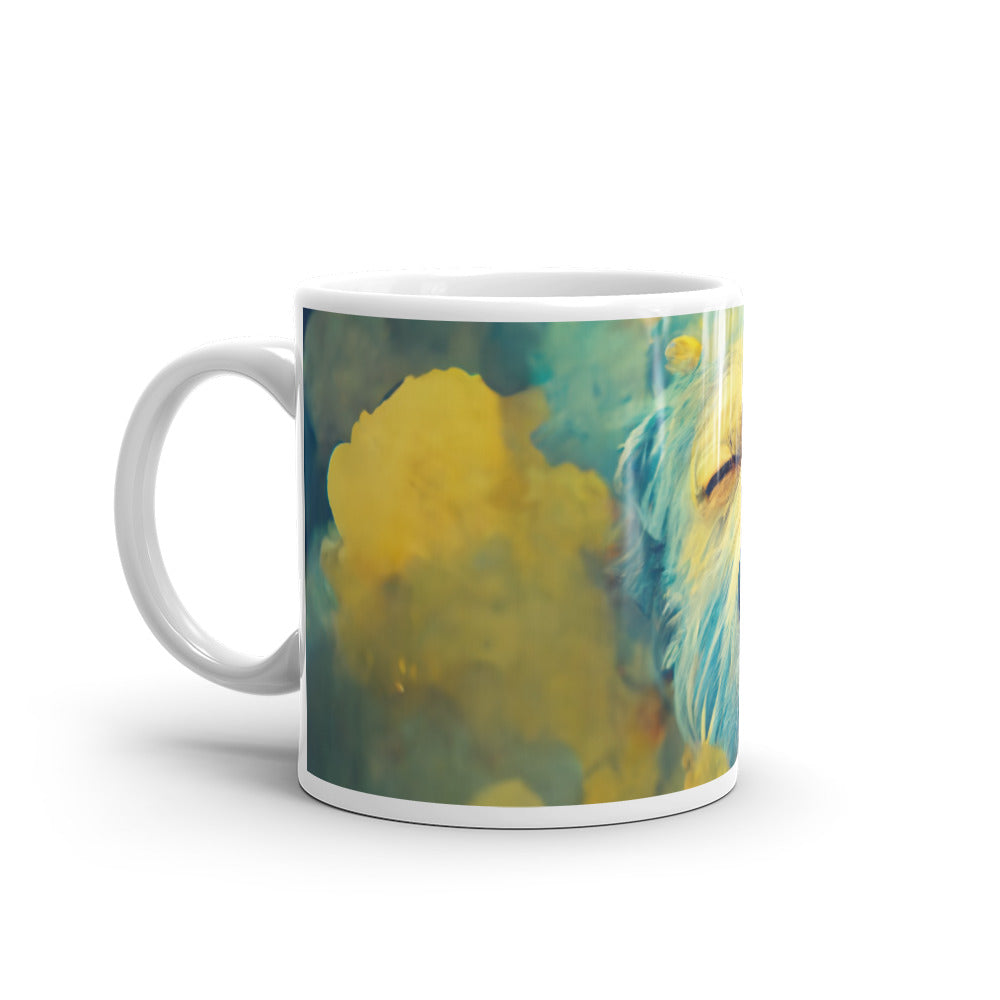 White glossy mug - A Dog's Dream #1