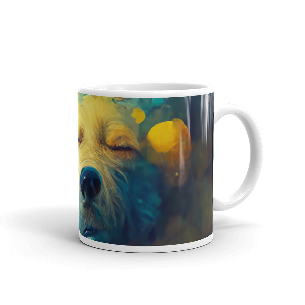 White glossy mug - A Dog's Dream #1