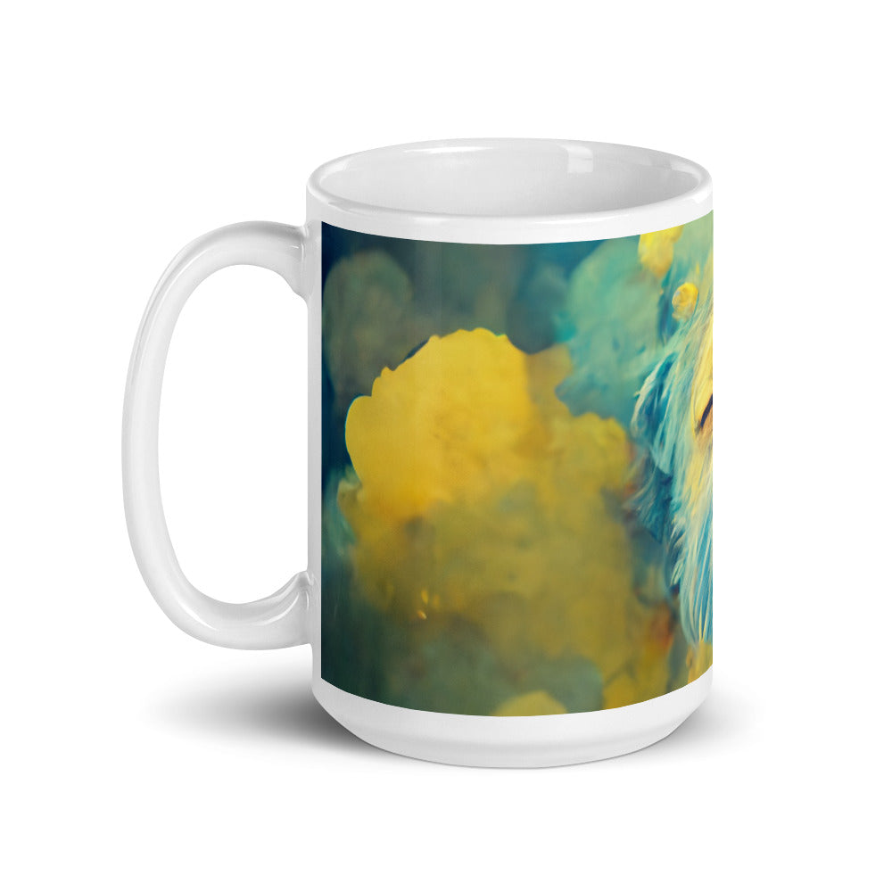 White glossy mug - A Dog's Dream #1