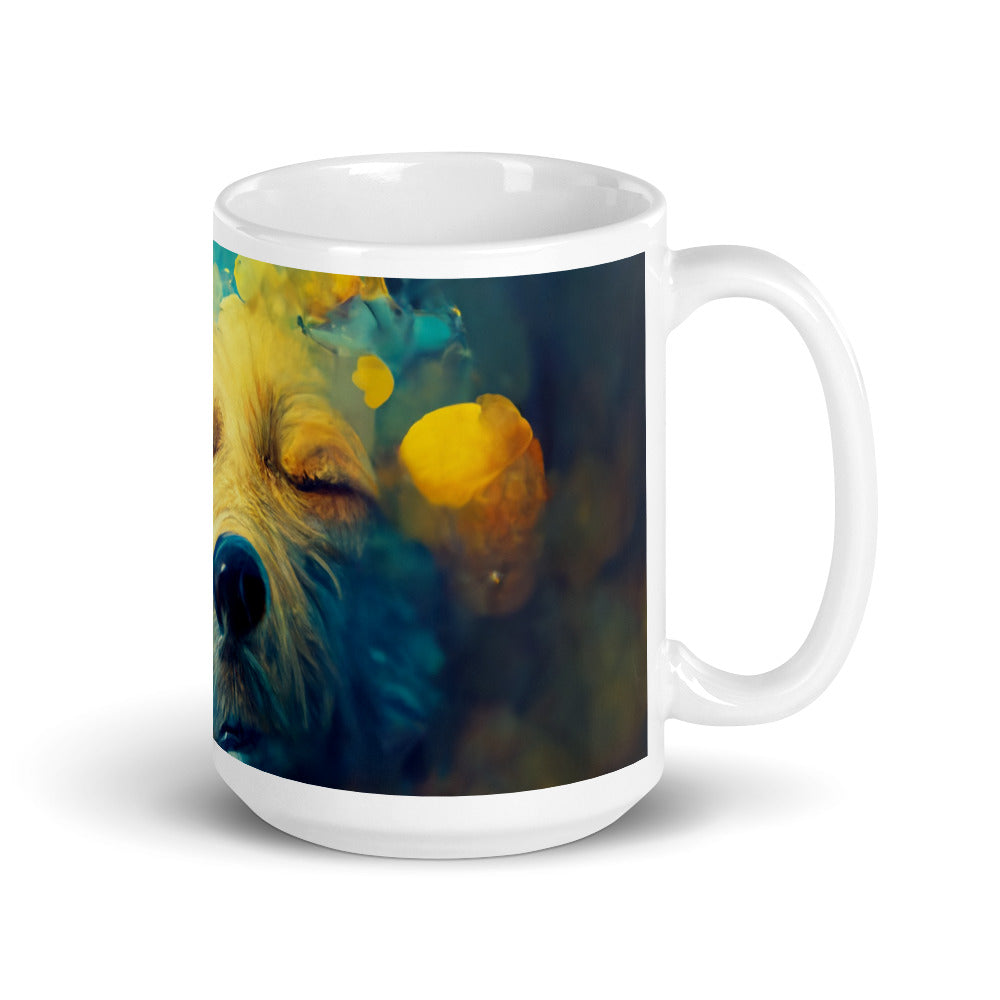 White glossy mug - A Dog's Dream #1